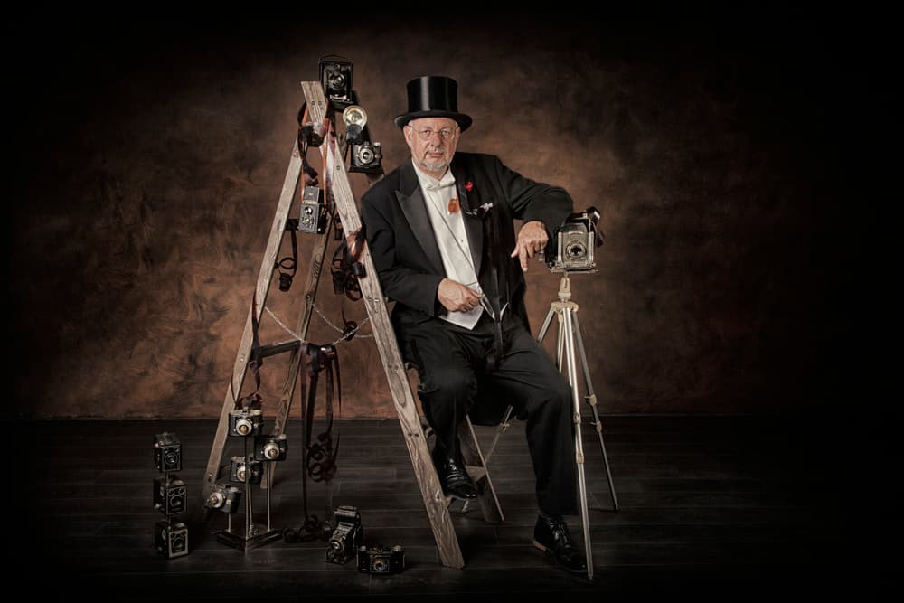 Classic Camera Gentleman by Carola Kayen-Mouthaan — canvas wall art