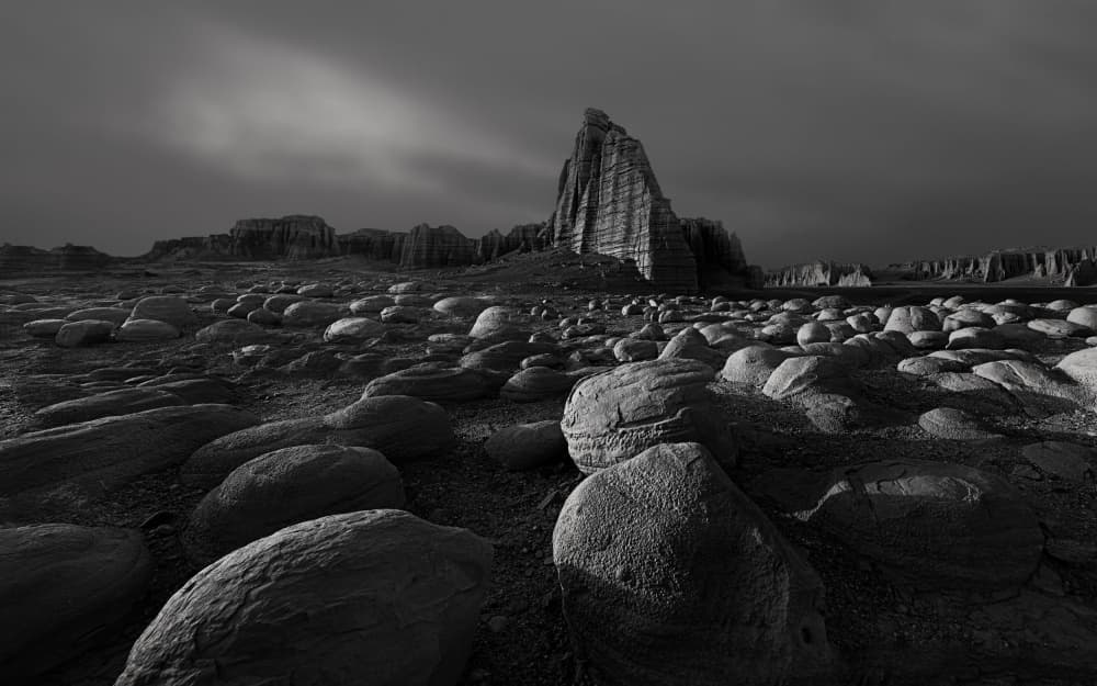 Moody Desert Formations by YANGYING — canvas wall art