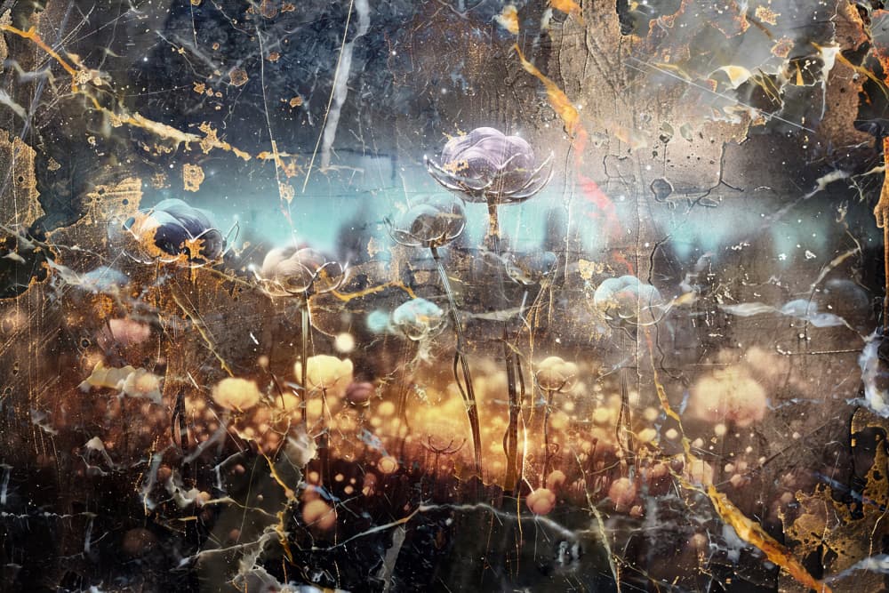 Glowing Mushroom Field by Rafal Kulik — canvas wall art