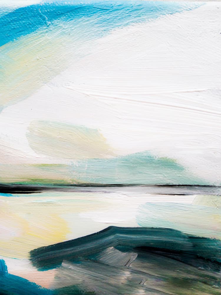 Serene Abstract Seascape by Ejaaz Haniff — canvas wall art