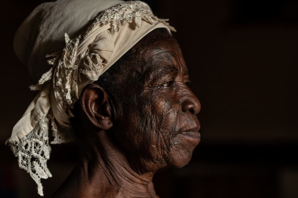 Dignified Woman Profile by Corinne Spector — canvas wall art