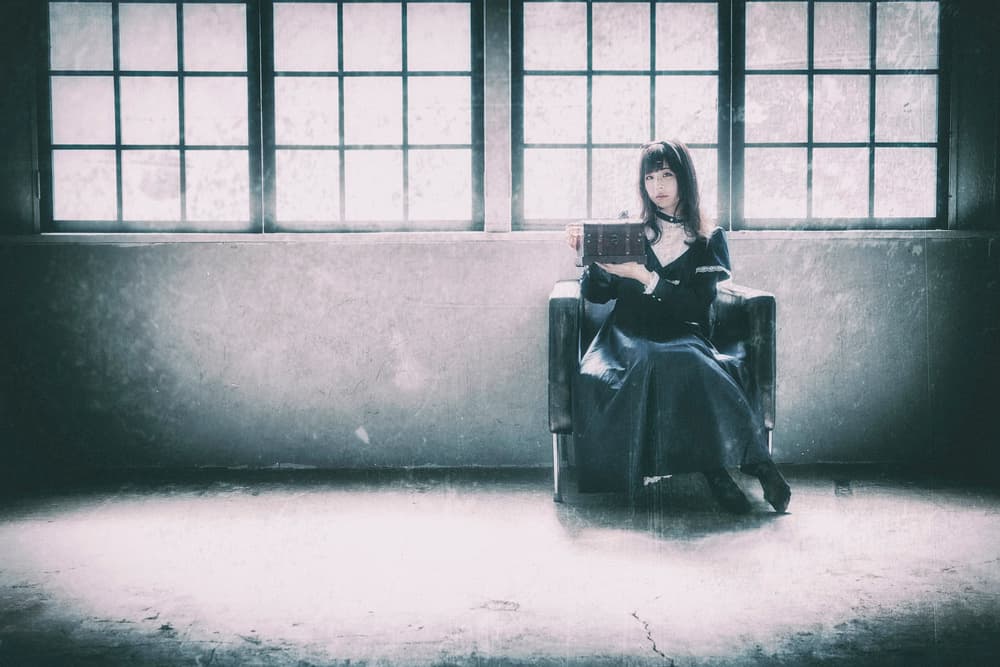 Mysterious Reader by Window by 7 Flavor C/P — canvas wall art