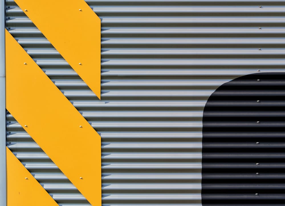 Corrugated Yellow Stripes by Henk van Maastricht — canvas wall art