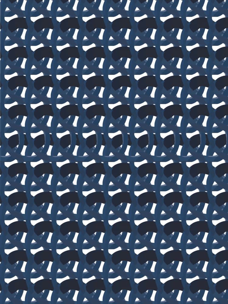 Blue Abstract Weave by Elizabeth C — canvas wall art