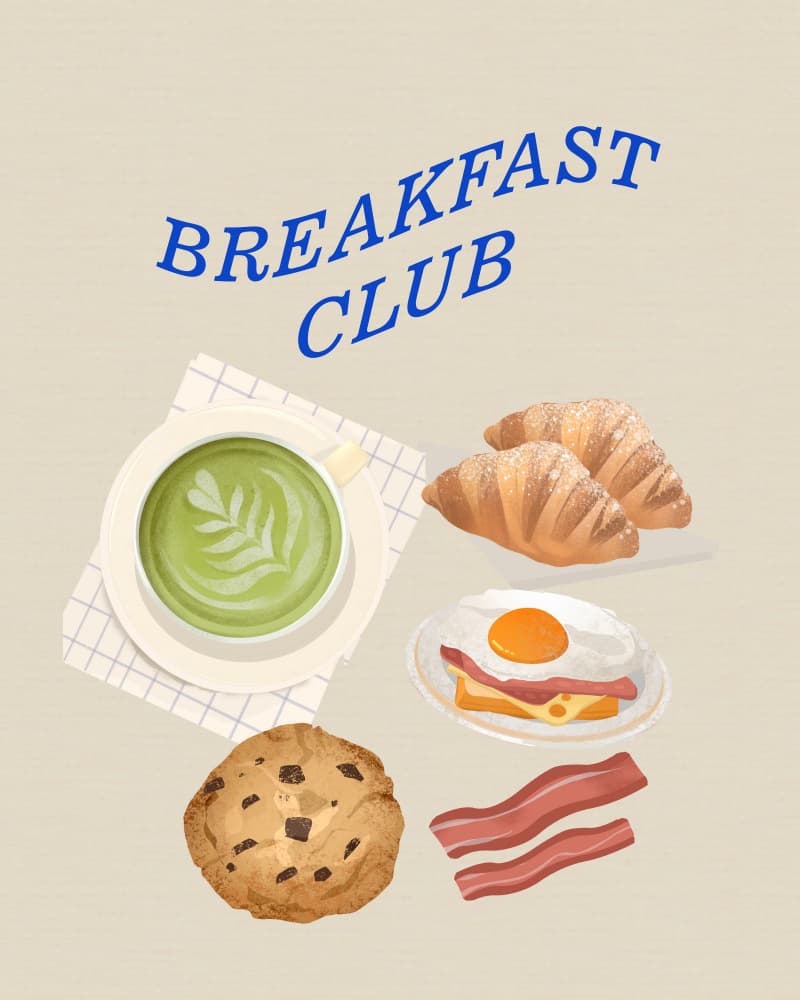 The Breakfast Club by Petra Lizde — canvas wall art