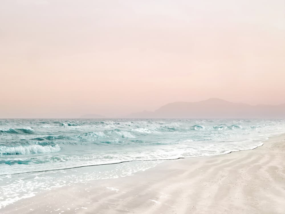 Serene Pastel Beach