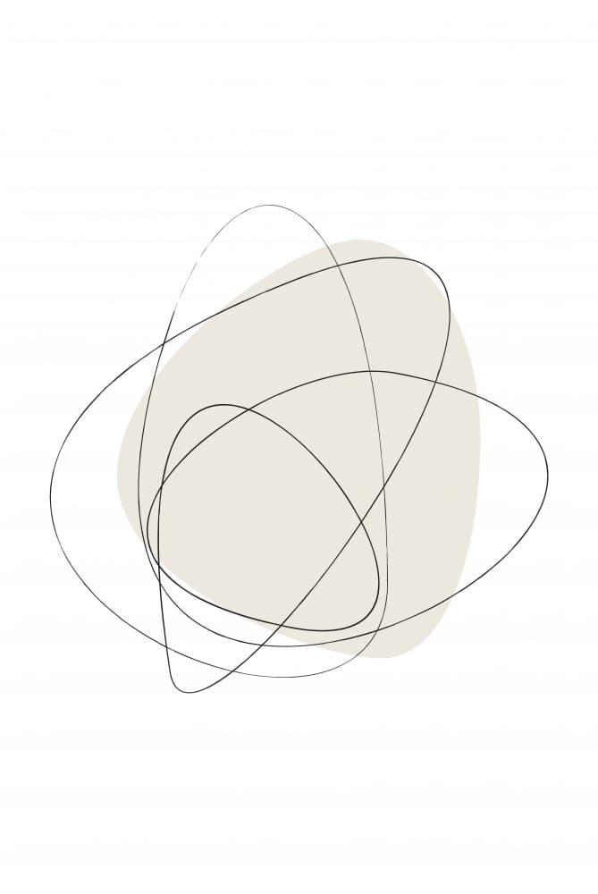 Abstract Organic Lines by Oju Design — canvas wall art