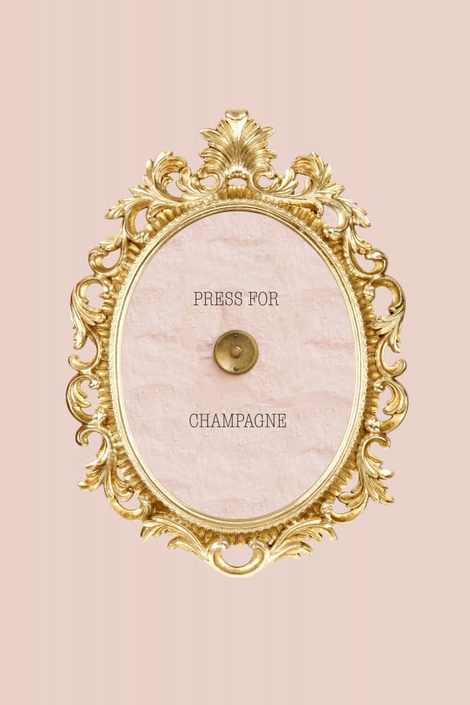 Press For Champagne by Talitha McQueen — canvas wall art