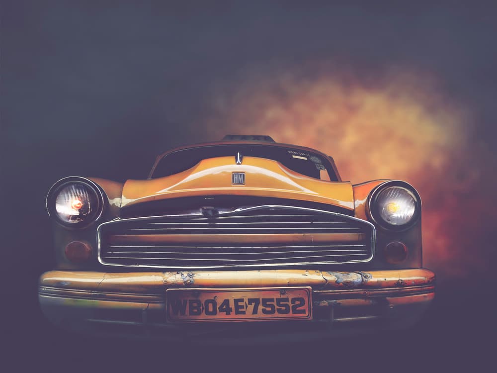 Classic Indian Taxi by Svetlin Yosifov — canvas wall art