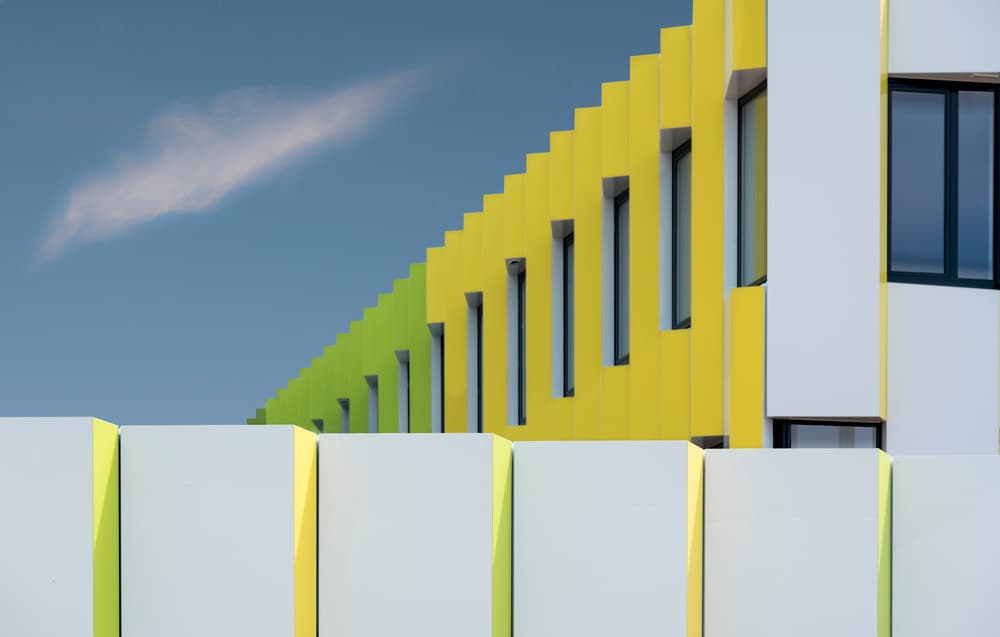 Vibrant Architectural Lines by Greetje van Son — canvas wall art