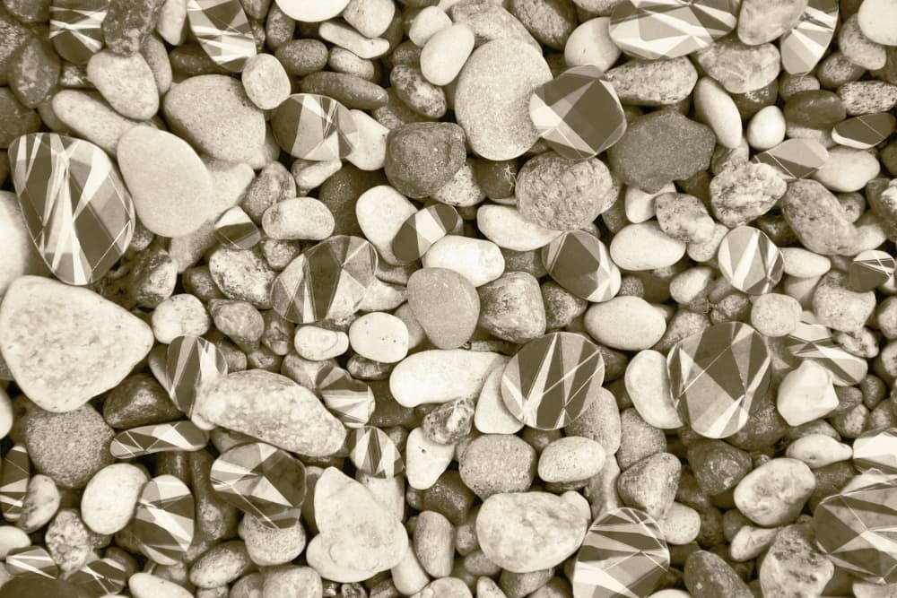 Geometric Pebble Pattern by Christina Sillen — canvas wall art