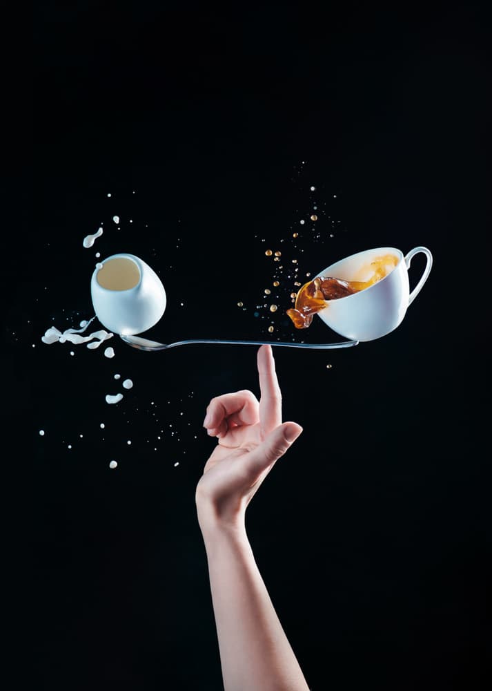 Liquid Coffee Balance by Dina Belenko — canvas wall art