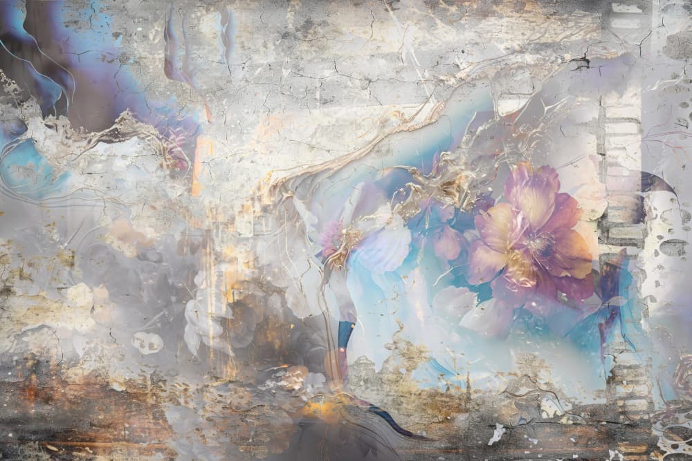 Faded Floral Dreams by Rafal Kulik — canvas wall art