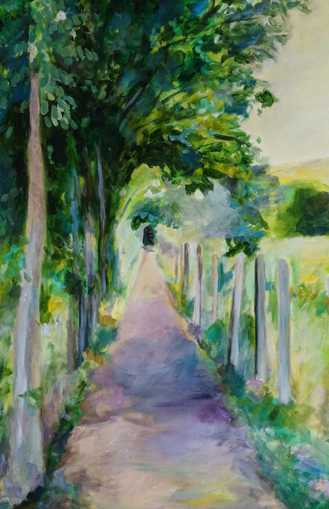 Peaceful Country Path by Claire Whitehead — canvas wall art