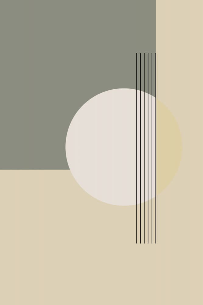 Neutral Geometric Forms by Nilesh Kulkarni — canvas wall art