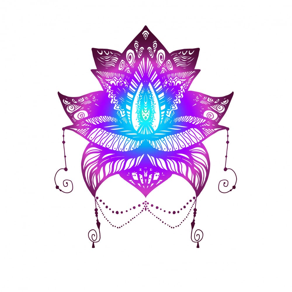 Vibrant Lotus Mandala by Marika Barsrsind — canvas wall art