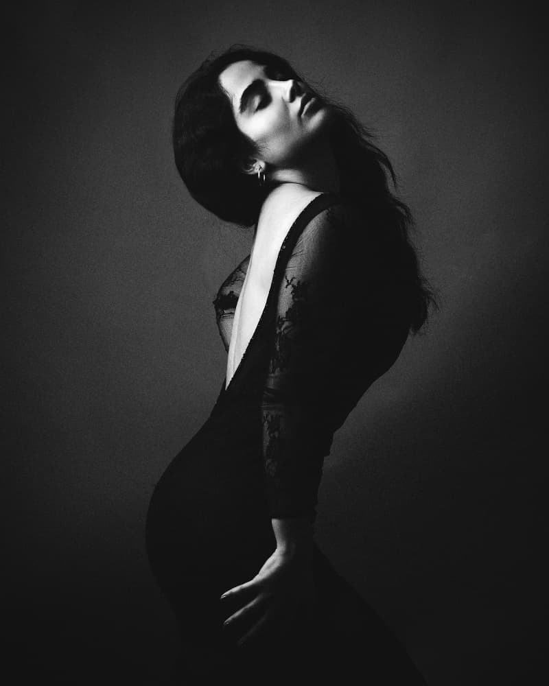Elegant Backless Gown by Mehdi Mokhtari — canvas wall art