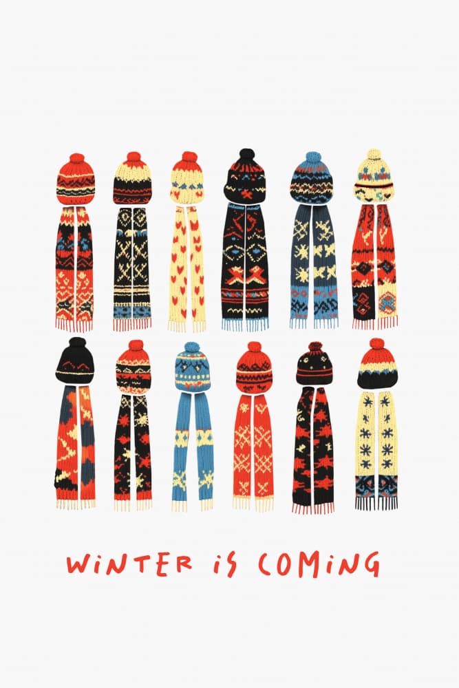 Cozy Winter Knits by Pictufy Studio IV — canvas wall art
