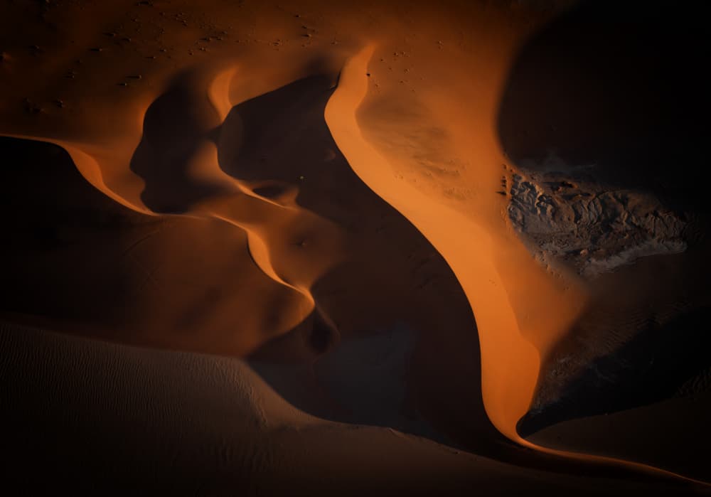 Golden Desert Curves by carmenvillar — canvas wall art