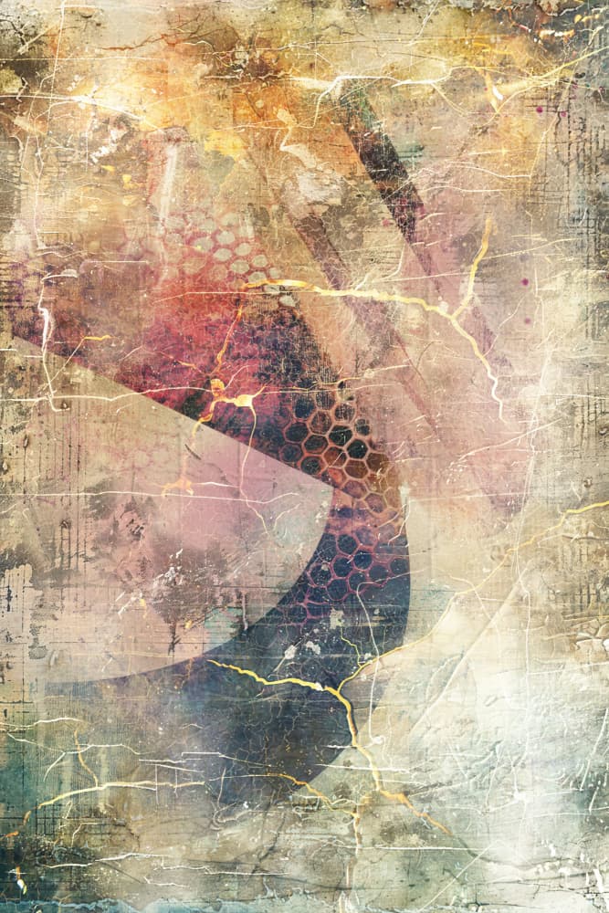 Cracked Honeycomb Abstract by Rafal Kulik — canvas wall art