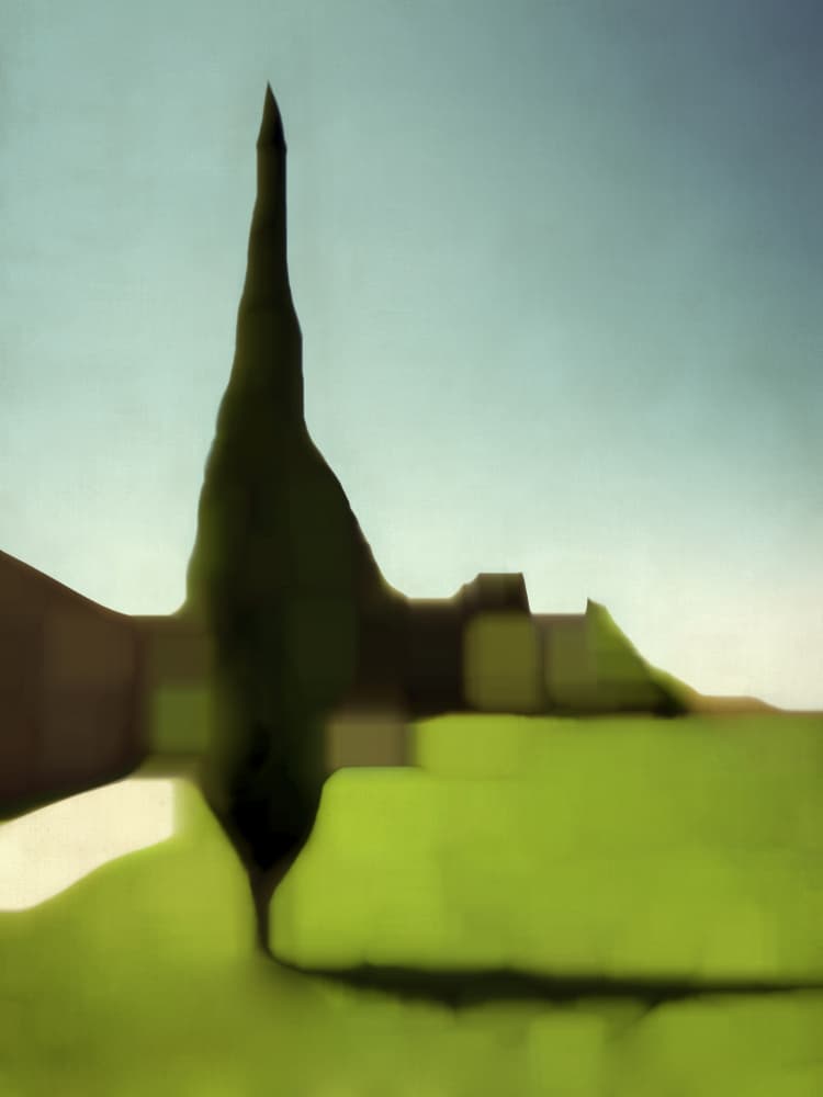 Tranquil Cypress Landscape by Angelo Cerantola — canvas wall art