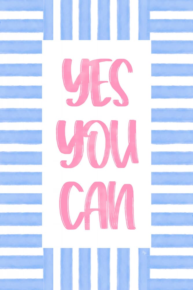 Yes You Can Inspiration by Martina — canvas wall art