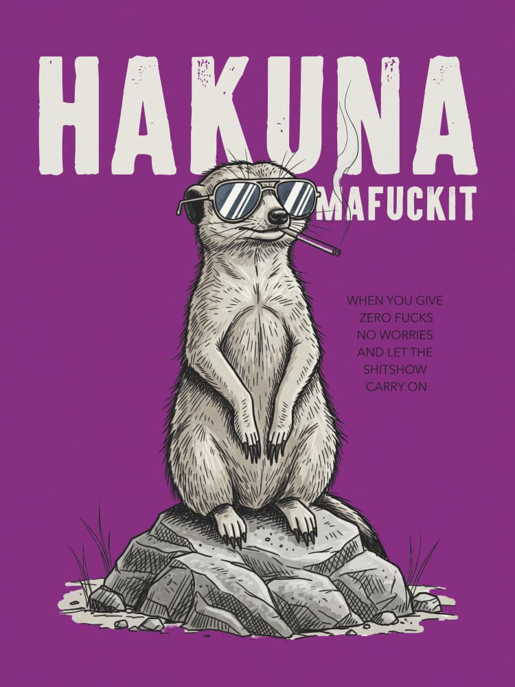 Chillin Meerkat Attitude by Andreas Magnusson — canvas wall art