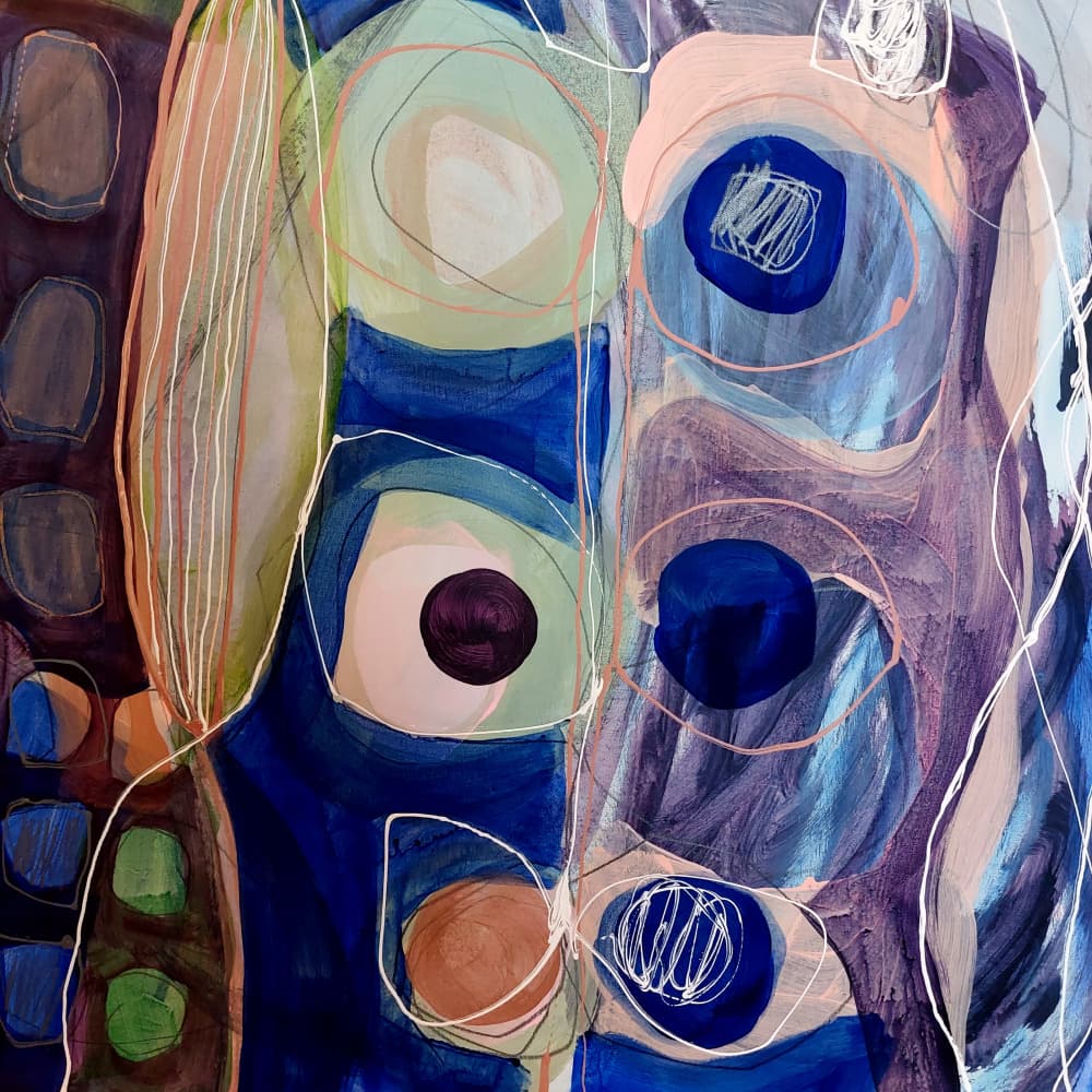 Serene Abstract Forms by Monika Riethmueller — canvas wall art
