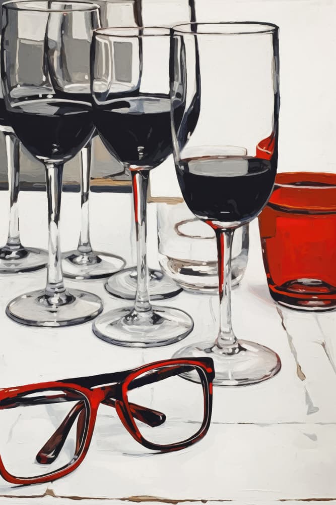 Wine &amp; Reflection by Treechild — canvas wall art