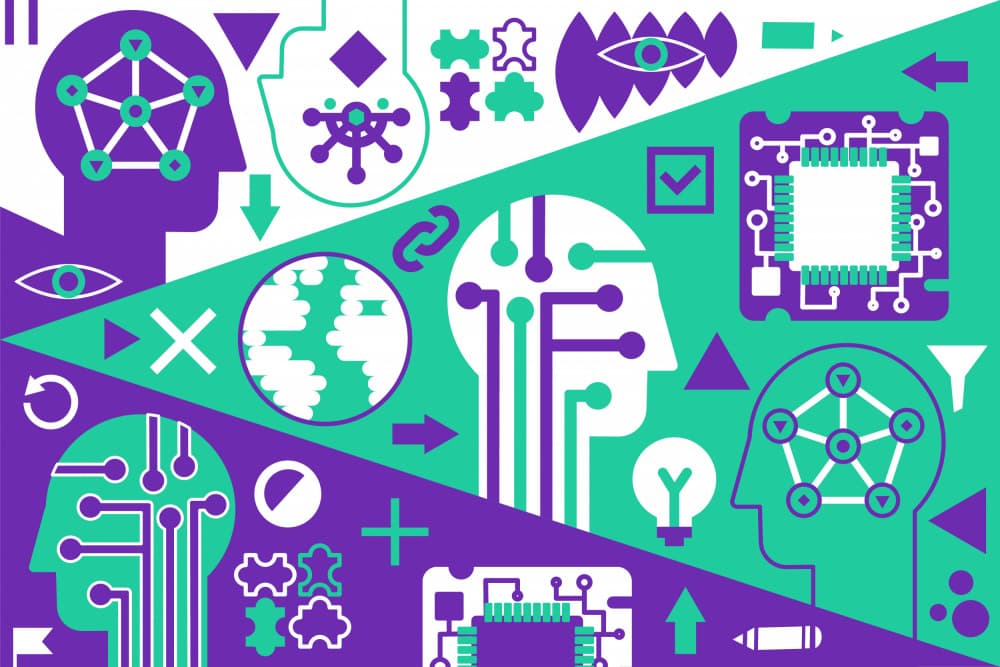Digital Brain Network by Marika Barsrsind — canvas wall art