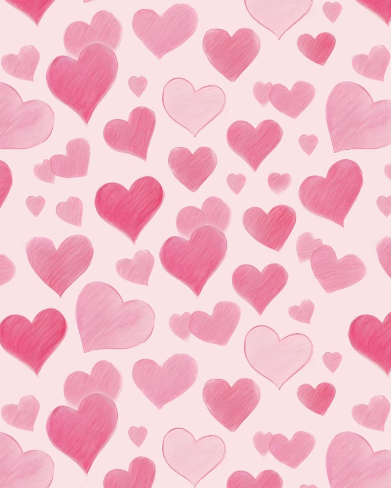 Sweet Pink Hearts by Kintsugi99 — canvas wall art