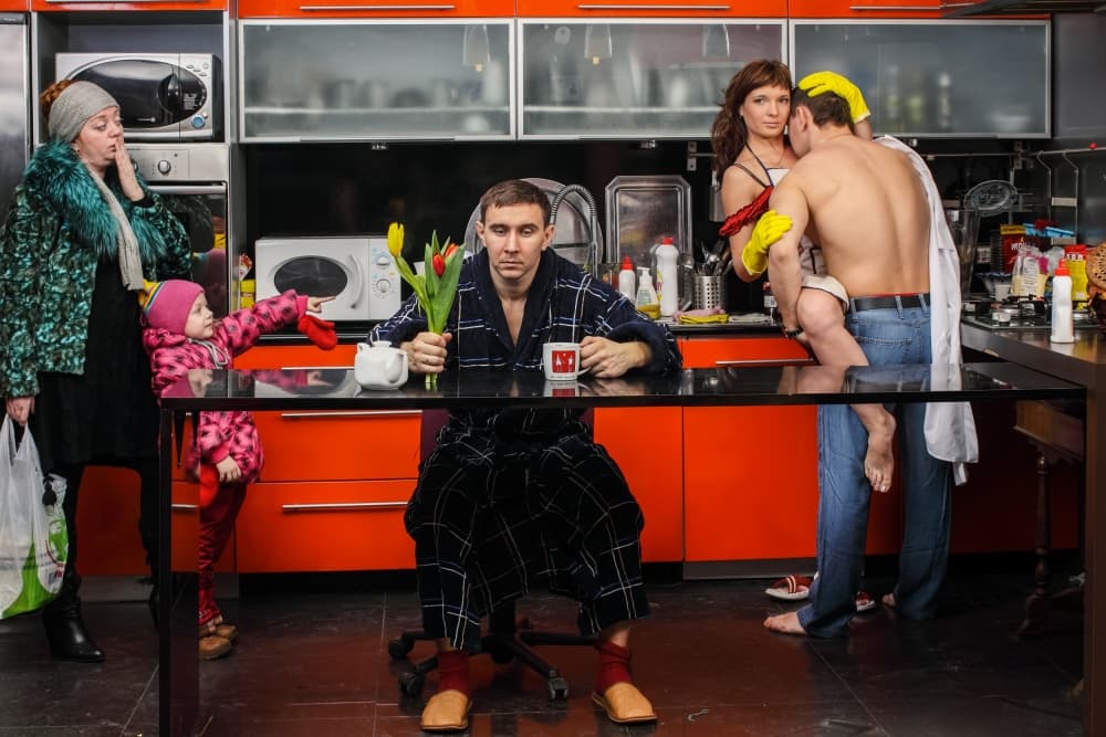 Everyday Kitchen Chaos by Photographer — canvas wall art