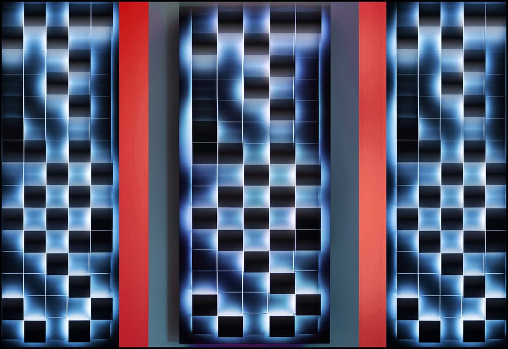 Dynamic Squares and Stripes by Henk van Maastricht — canvas wall art