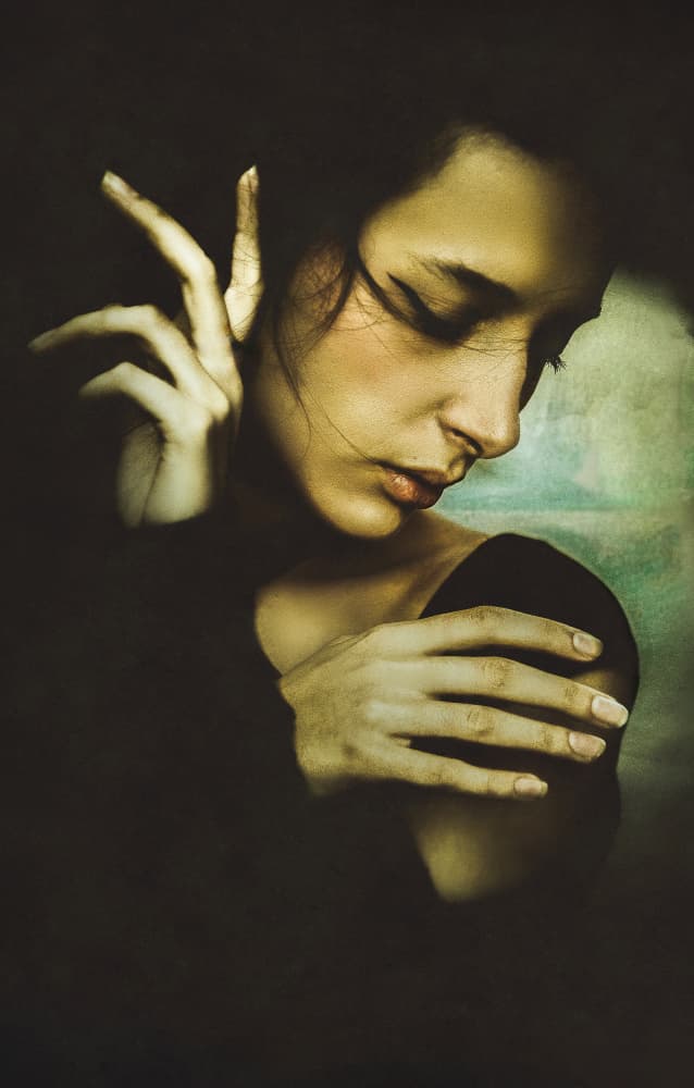 Contemplative Young Woman by Toni Fidanza — canvas wall art