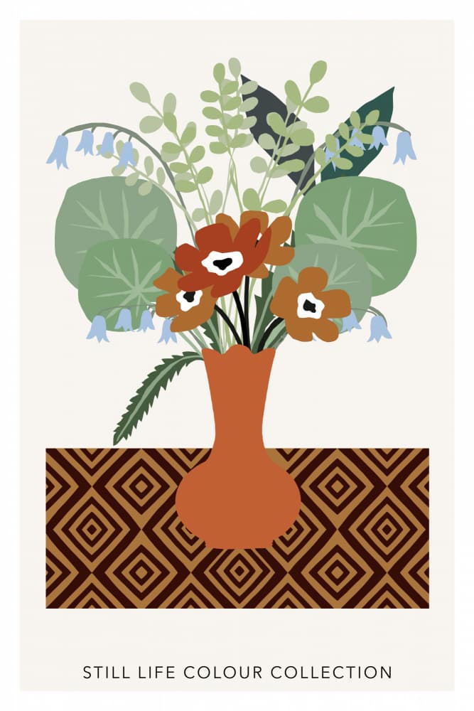 Modern Botanical Still Life by casa cartissi — canvas wall art