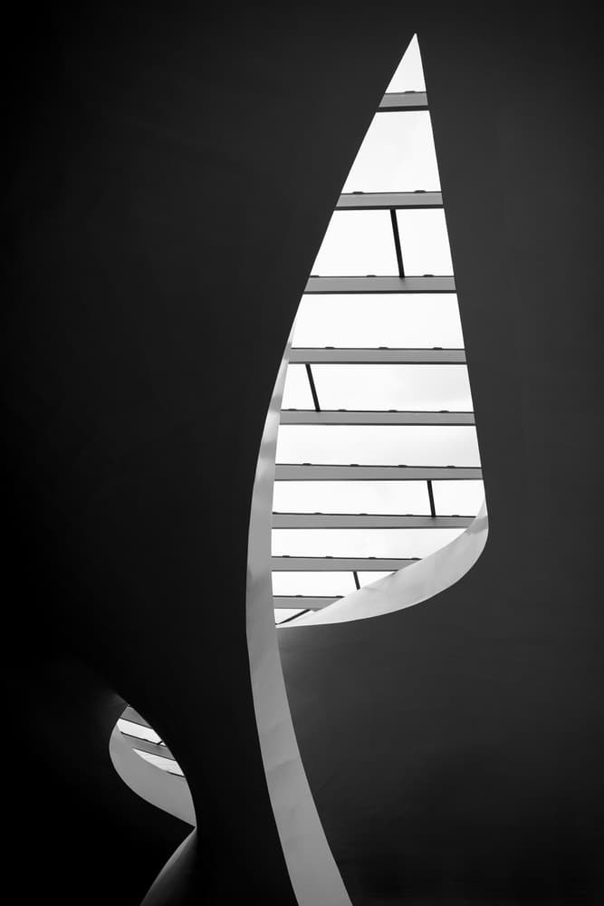 Abstract Architectural Curves by Jan Rauwerdink — canvas wall art