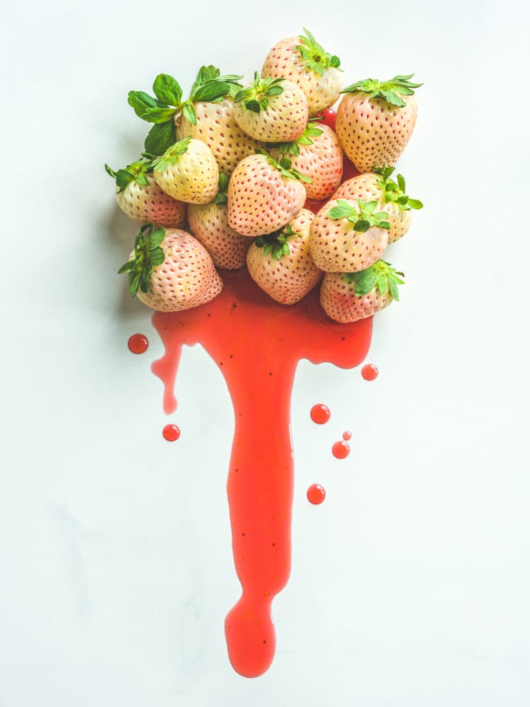 Fresh Strawberry Drip by alan shapiro — canvas wall art