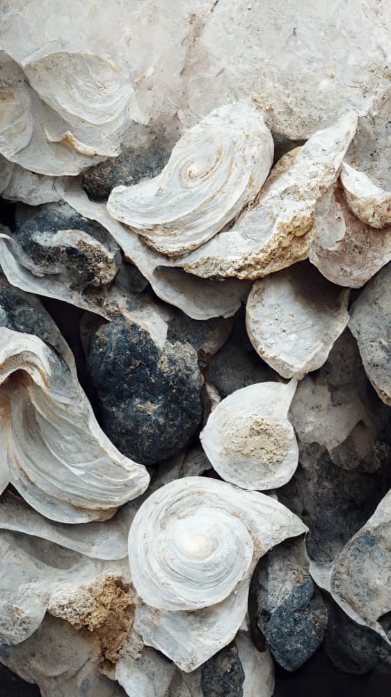 Shells and Stone by Treechild — canvas wall art