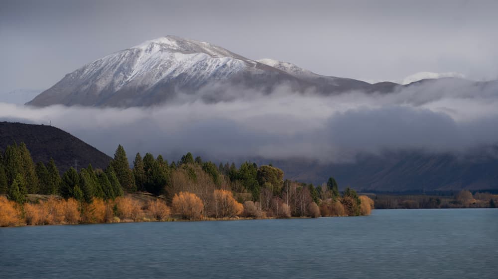 Autumn Lake Mountain View by Emanuel Papamanolis — canvas wall art