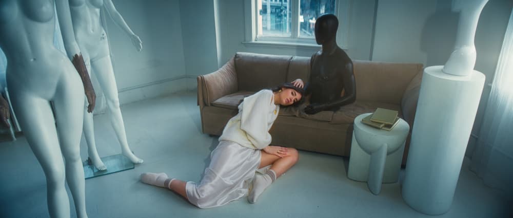 Pensive Woman Mannequins by Yasin Hasanian — canvas wall art
