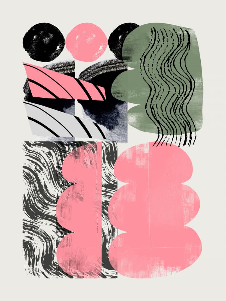 Colorful Abstract Flow by Little Dean — canvas wall art