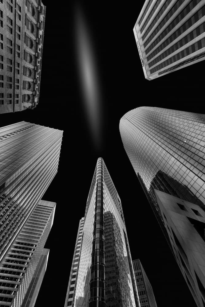 Dramatic City Architecture by Bill Wang — canvas wall art