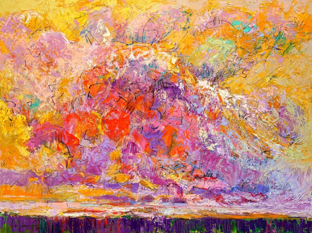 Expressionist Colorful Abstract by Dorothy Fagan — canvas wall art