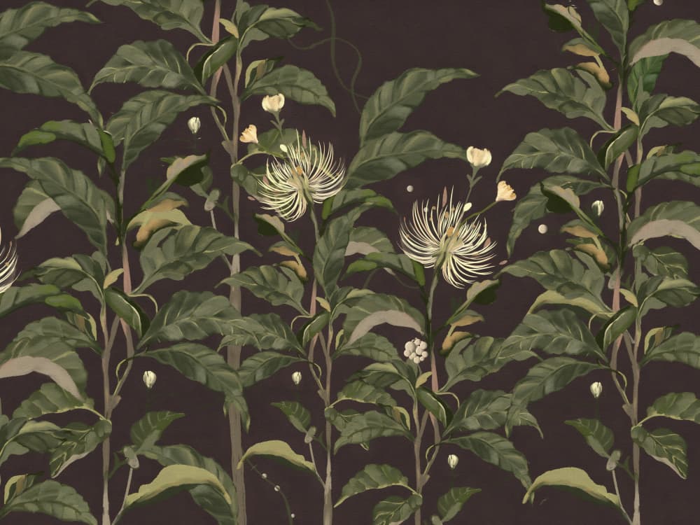 Dark Tropical Bloom by Josie George — canvas wall art
