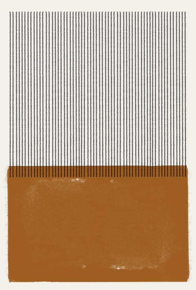 Striped Harmony by THE MIUUS STUDIO — canvas wall art