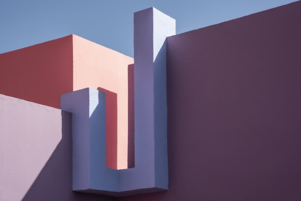 Pastel Geometric Architecture by Linda Wride — canvas wall art