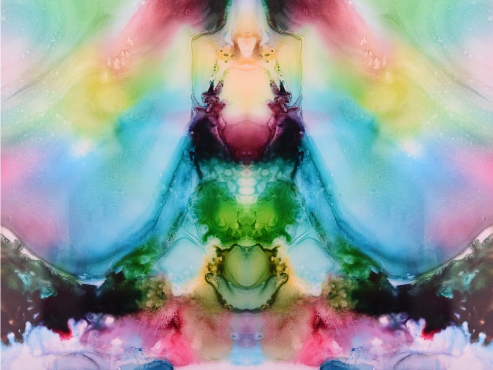 Vibrant Fluid Meditation by Jemma Morris — canvas wall art