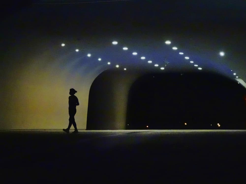 Solitary Figure In Tunnel by Yi-Tang Wang — canvas wall art