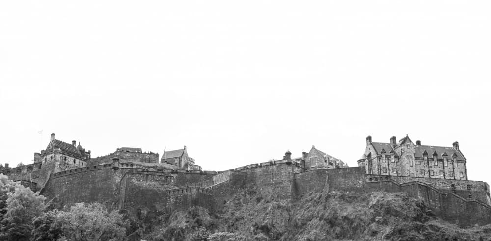 Edinburgh Castle Majesty by Lynann Colligan — canvas wall art