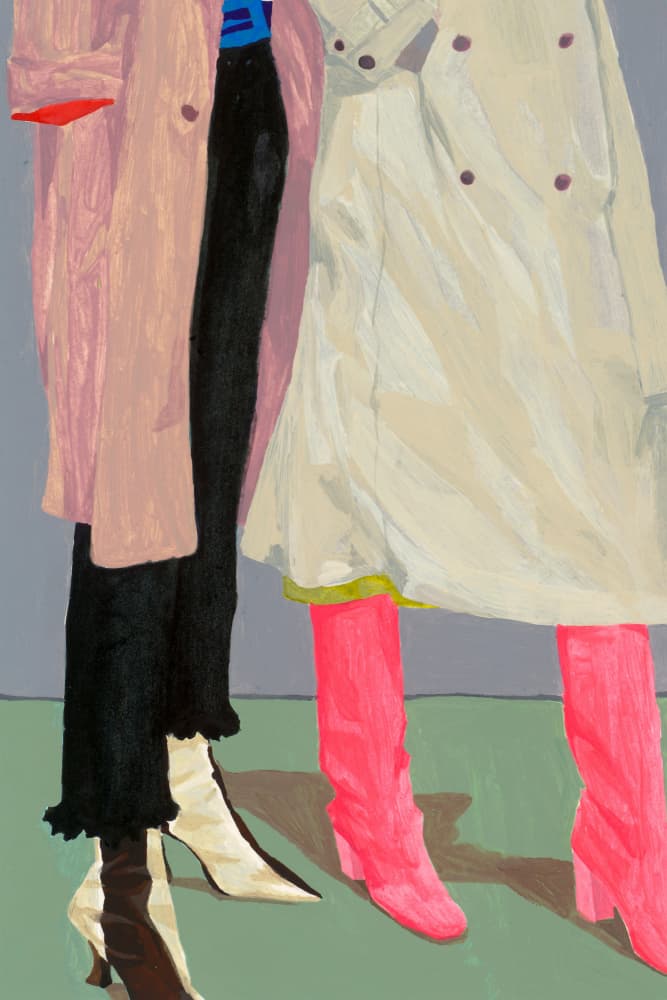 Pink Boots Style by Sophia Novosel — canvas wall art